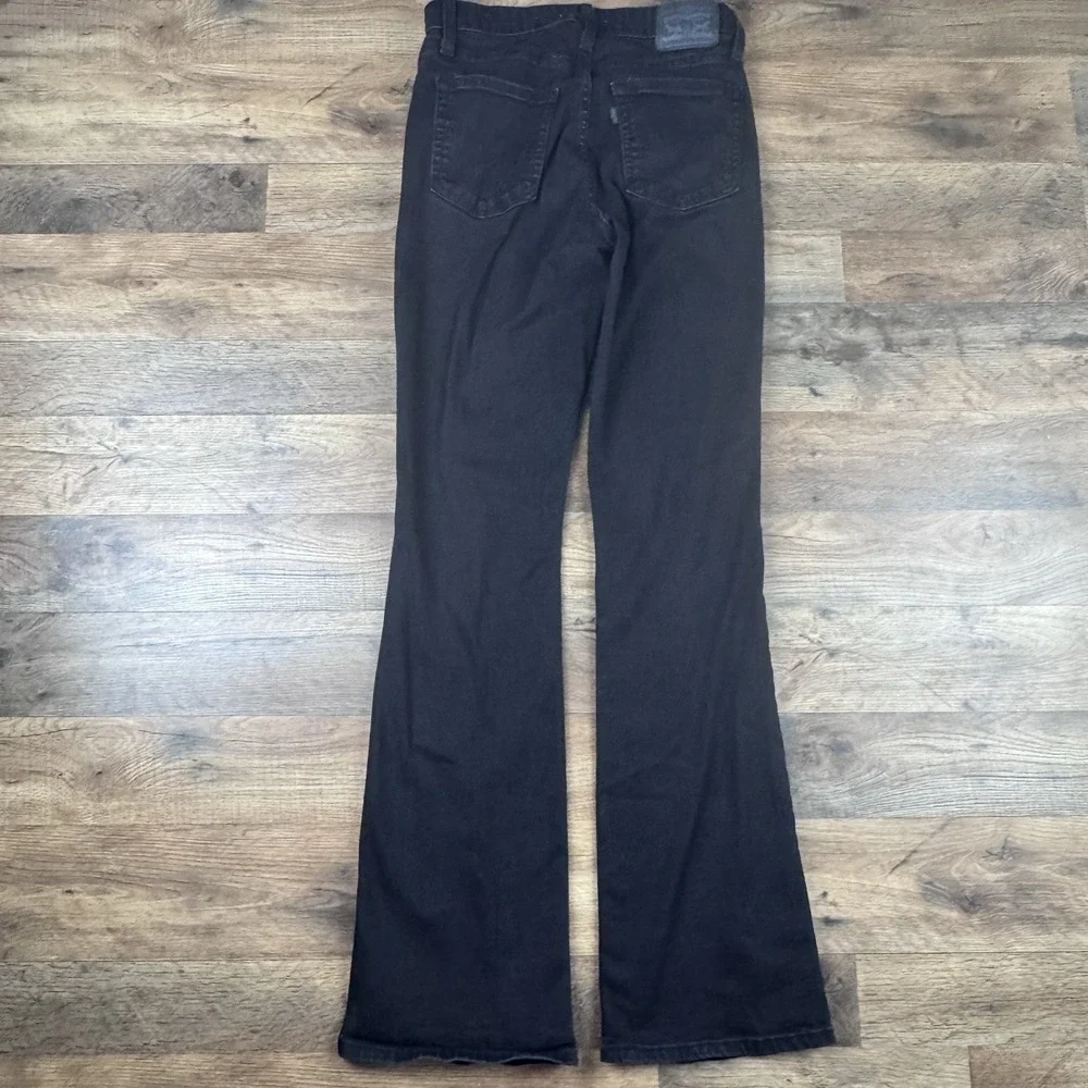 Levi's 725 High Rise Bootcut Jeans Size 29x32 Black